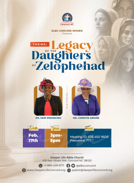 Legacy of the daughters of Zelophehad.